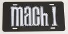 Mach 1 license plate